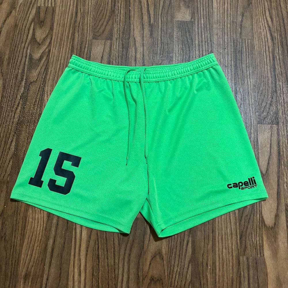 Capelli Sport * Men’s HighLighter Green Soccer / Training Shorts * Large